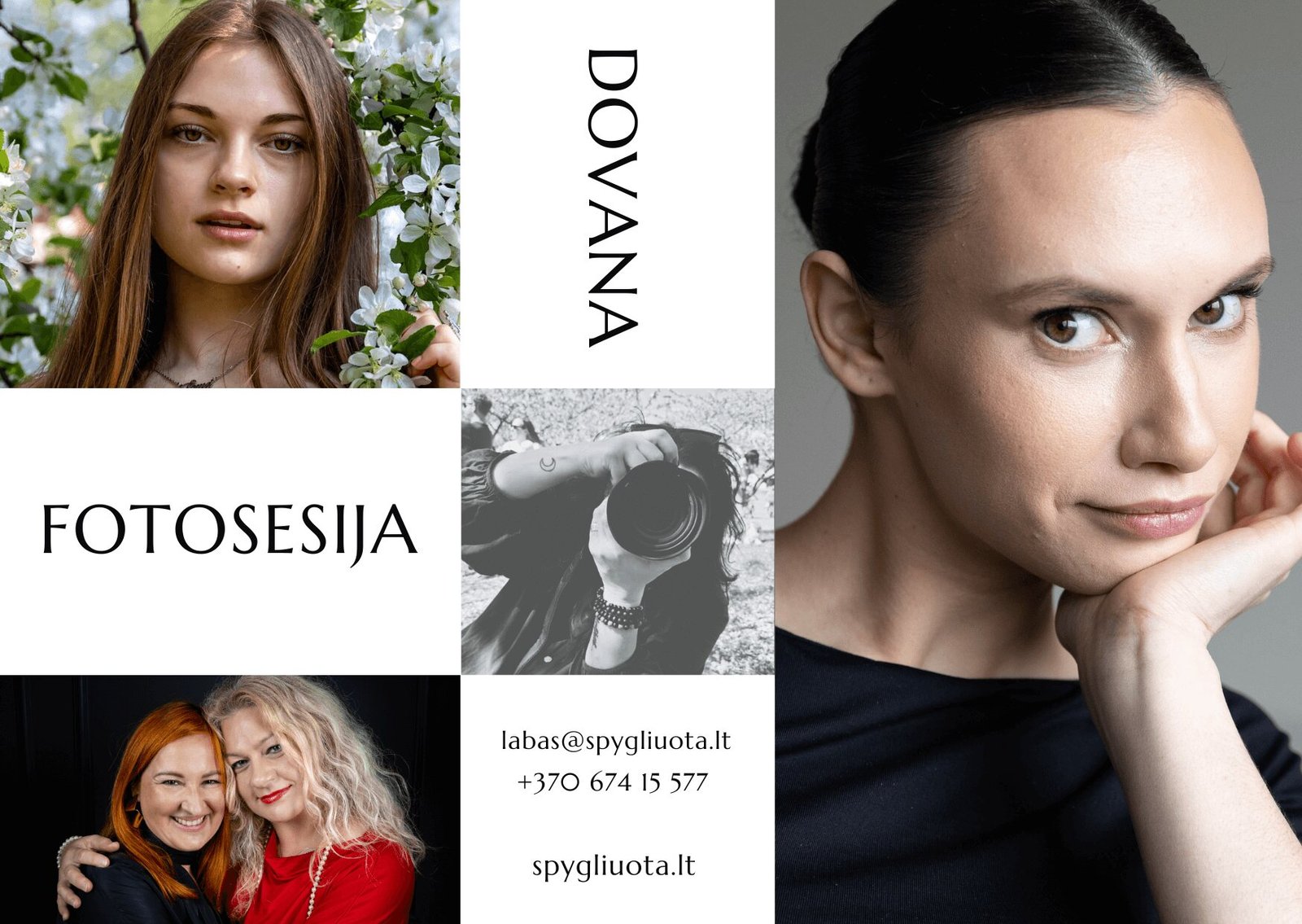 Spygliuota fotosesijos dovanų kupono pavyzdys